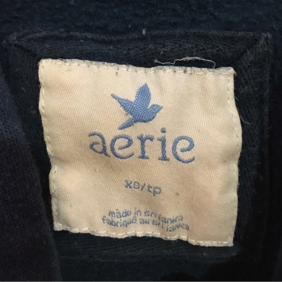 Women's Navy Blue Hoodie Jacket - Picture 3 of 4